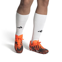 adidas X Speedportal.4 Messi Gazon Naturel Gazon Artificiel Chaussures de Foot (FxG) Orange Noir