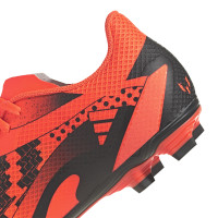 adidas X Speedportal.4 Messi Gazon Naturel Gazon Artificiel Chaussures de Foot (FxG) Orange Noir