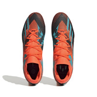 adidas X Speedportal.3 Messi Gazon Naturel Chaussures de Foot (FG) Orange Vert Noir