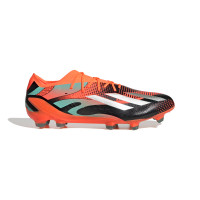 adidas X Speedportal.1 Messi Gazon Naturel Chaussures de Foot (FG) Orange Argenté Noir Vert Menthe
