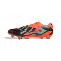 adidas X Speedportal.1 Messi Gazon Naturel Chaussures de Foot (FG) Orange Argenté Noir Vert Menthe