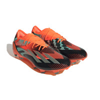 adidas X Speedportal.1 Messi Gazon Naturel Chaussures de Foot (FG) Orange Argenté Noir Vert Menthe