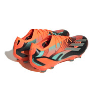 adidas X Speedportal.1 Messi Gazon Naturel Chaussures de Foot (FG) Orange Argenté Noir Vert Menthe