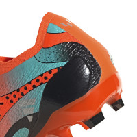 adidas X Speedportal.1 Messi Gazon Naturel Chaussures de Foot (FG) Enfants Orange Argenté Noir Vert Menthe