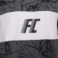 Nike F.C. Maillot de Foot Gris Blanc Noir
