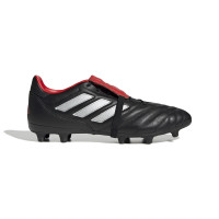 adidas Copa Gloro Gazon Naturel Chaussures de Foot (FG) Noir Argenté Rouge