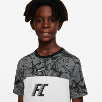 Nike F.C. Maillot de Foot Enfants Gris Blanc Noir