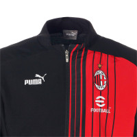 PUMA AC Milan Pre-Match Trainingsjack 2022-2023 Zwart Rood