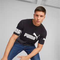 PUMA Power College Block T-Shirt Noir Gris