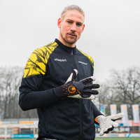 Uhlsport Speed Contact Supergrip+ HN Keepershandschoenen Zwart Wit Oranje