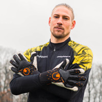 Uhlsport Speed Contact Supergrip+ HN Keepershandschoenen Zwart Wit Oranje