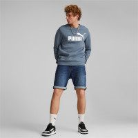 PUMA Essentials Big Logo Fleece Crew Sweater Grijsblauw