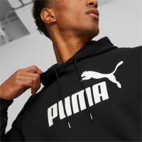 PUMA Essential Big Logo Fleece Sweat à Capuche Noir Blanc