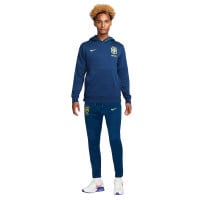 Nike Brésil Travel Fleece Survêtement Sweat à Capuche 2022-2024 Bleu Vert Jaune