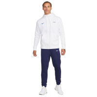 Nike France Club Survêtement Full-Zip 2022-2024 Blanc Bleu