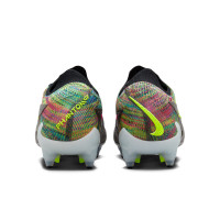 Nike Phantom GX Elite Link Crampons Vissés Chaussures de Foot (SG) Anti-Clog Noir Jaune Vif Multicolore