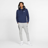 Nike Sportswear Club Fleece Sweat à Capuche Bleu Foncé Blanc