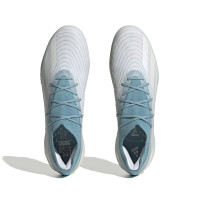adidas X Speedportal.1 Parley Gras Voetbalschoenen (FG) Wit Lichtblauw