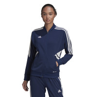 Veste d'entraînement adidas Condivo 22 pour femme, bleu foncé, blanc