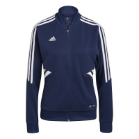 Veste d'entraînement adidas Condivo 22 pour femme, bleu foncé, blanc