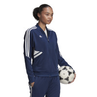 Veste d'entraînement adidas Condivo 22 pour femme, bleu foncé, blanc