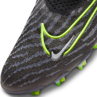 Nike Phantom GX Elite Link Dynamic Fit Gazon Naturel Chaussures de Foot (FG) Noir Jaune Vif Multicolore