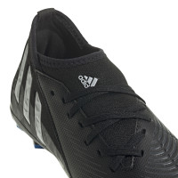 adidas Predator Edge.3 Gras Voetbalschoenen (FG) Kids Zwart Wit