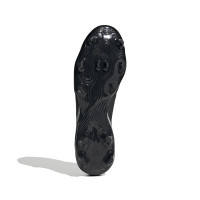adidas Copa Sense.3 Sans Lacets Gazon Naturel Chaussures de Foot (FG) Noir Blanc