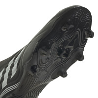 adidas Copa Sense.3 Sans Lacets Gazon Naturel Chaussures de Foot (FG) Noir Blanc