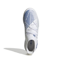 adidas Predator Edge.3 Chaussures de Foot en Salle (IN) Enfants Blanc Bleu Blanc