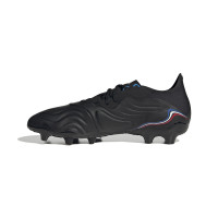adidas Copa Sense.2 Gazon Naturel Chaussures de Foot (FG) Noir Blanc Rouge Bleu