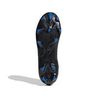 adidas Predator Edge.2 Gazon Naturel Chaussures de Foot (FG) Noir Blanc Rouge Bleu