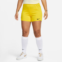 Nike Dry Park III Short Football Femmes Jaune Noir