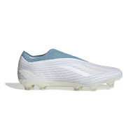 adidas X Speedportal+ Parley Gazon Naturel Chaussures de Foot (FG) Blanc Bleu Clair