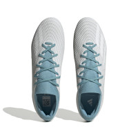 adidas X Speedportal.3 Parley Gras Voetbalschoenen (FG) Wit Lichtblauw