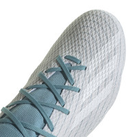 adidas X Speedportal.3 Parley Gras Voetbalschoenen (FG) Wit Lichtblauw