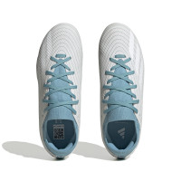 adidas X Speedportal.3 Parley Gras Voetbalschoenen (FG) Kids Wit Lichtblauw