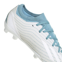 adidas X Speedportal.3 Parley Gras Voetbalschoenen (FG) Kids Wit Lichtblauw
