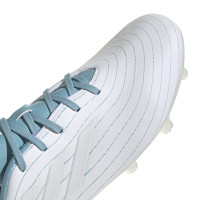 adidas Copa Pure.3 Parley Gazon Naturel Chaussures de Foot (FG) Blanc Bleu Clair
