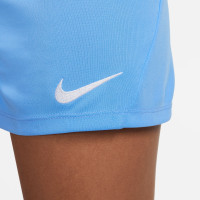 Nike PARK III Short d'Entraînement Dri-Fit Femme Bleu clair Blanc