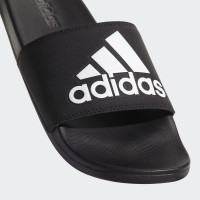 adidas Adilette Cloudfoam Plus Logo Slippers Black White