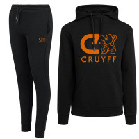 Cruyff Do Survêtement Sweat à Capuche Noir Orange Vif