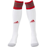 Chaussettes de football adidas blanches, rouges et vertes