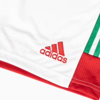 Short de football adidas blanc rouge vert