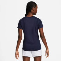 Nike Park 20 Hybride T-shirt Femmes Bleu Foncé Blanc