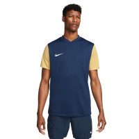 Nike Tiempo Premier II Maillot de Foot Bleu Foncé Doré