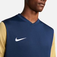 Nike Tiempo Premier II Maillot de Foot Bleu Foncé Doré