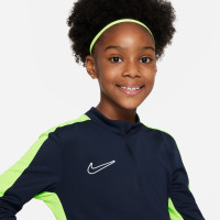 Nike Dri-FIT Academy 23 Haut d'Entraînement Enfants Bleu Foncé Jaune Blanc