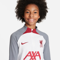 Nike Liverpool Strike Haut d'Entraînement 2022-2023 Enfants Blanc Gris Rouge