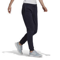 adidas Essentials French Terry Logo Trainingsbroek Dames Donkerblauw Wit